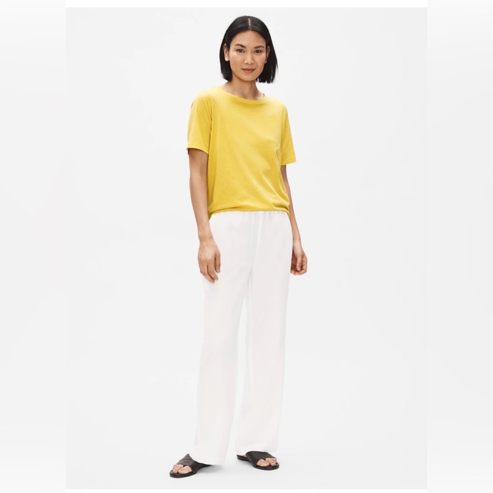 Eileen Fisher Organic Linen Straight Pant